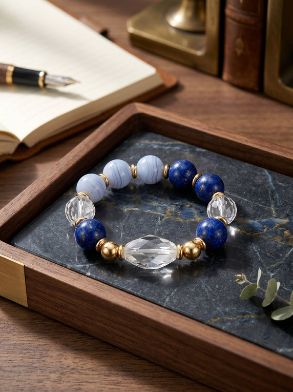 Libra Sovereign Balance Crystal Bracelet | Black Spinel Protection Talisman