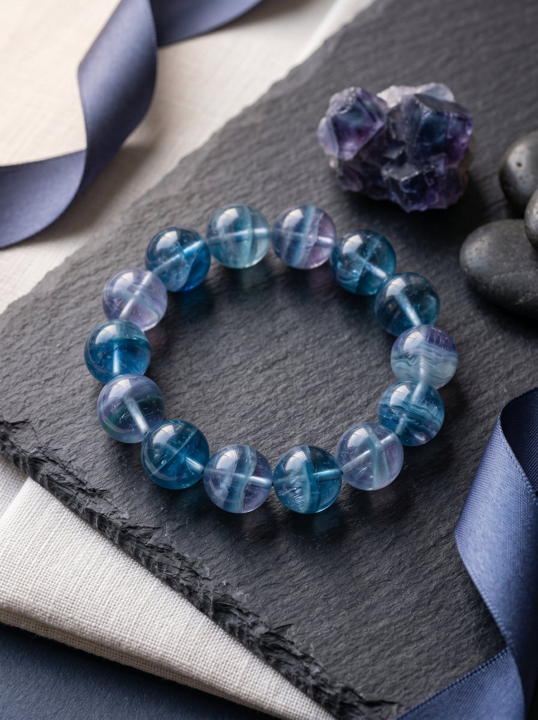 Natural Blue Fluorite Bracelet: The Isometric Geometric Stress-Dissipation Matrix and High-Frequency Logical Superconducting Calibration Artifact for Global Deadline Periods
