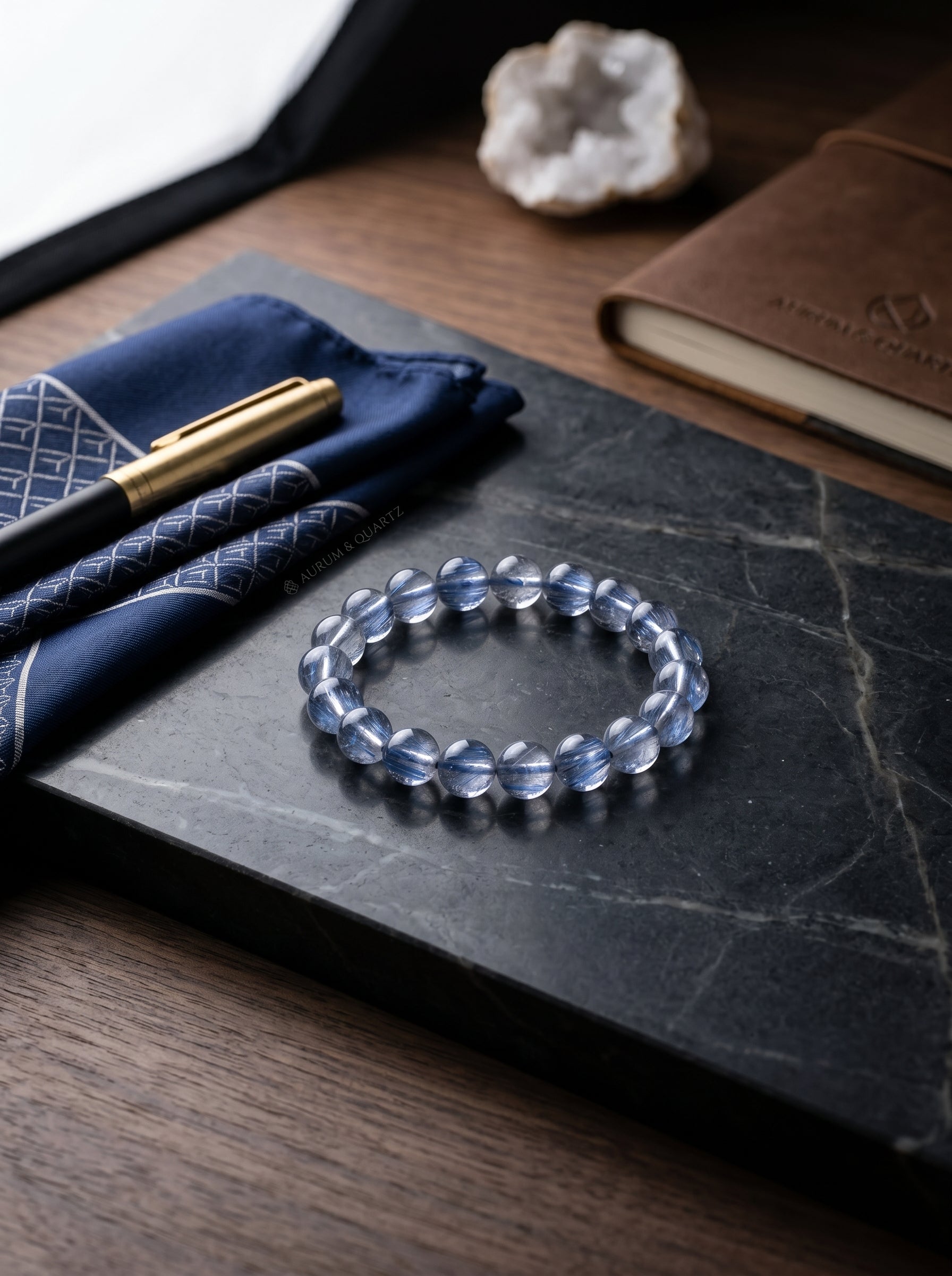 Natural Blue Rutilated Quartz Bracelet: The Trigonal High-Capacity Logic Filtration Network and High-Frequency Rational Superconducting Calibration Artifact for Dimensional Singularity Periods