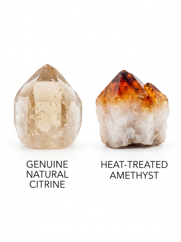 Natural Citrine vs. Heat-Treated Amethyst: How to Spot the Difference