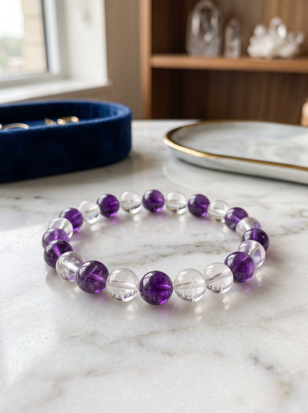 White Crystal & Amethyst: Clear Cognitive Noise and Activate High-Frequency Visionary Clarity (2026)