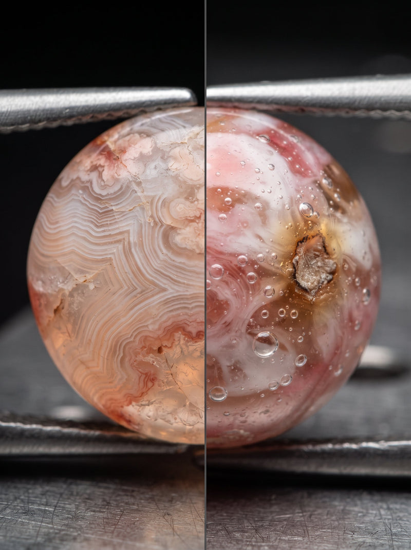 Sakura Agate Authentication: Real Cherry Blossom Agate vs. Resin Counterfeits