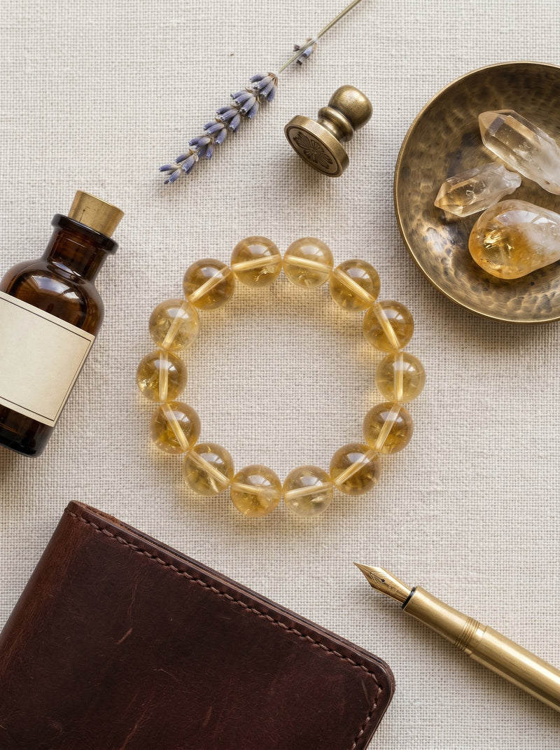 Natural Flawless Citrine Bracelet: The High-Flux Capital Energy Manifestation Matrix and High-Frequency Lossless Cognitive Amplifier for Sovereign Expansion Periods