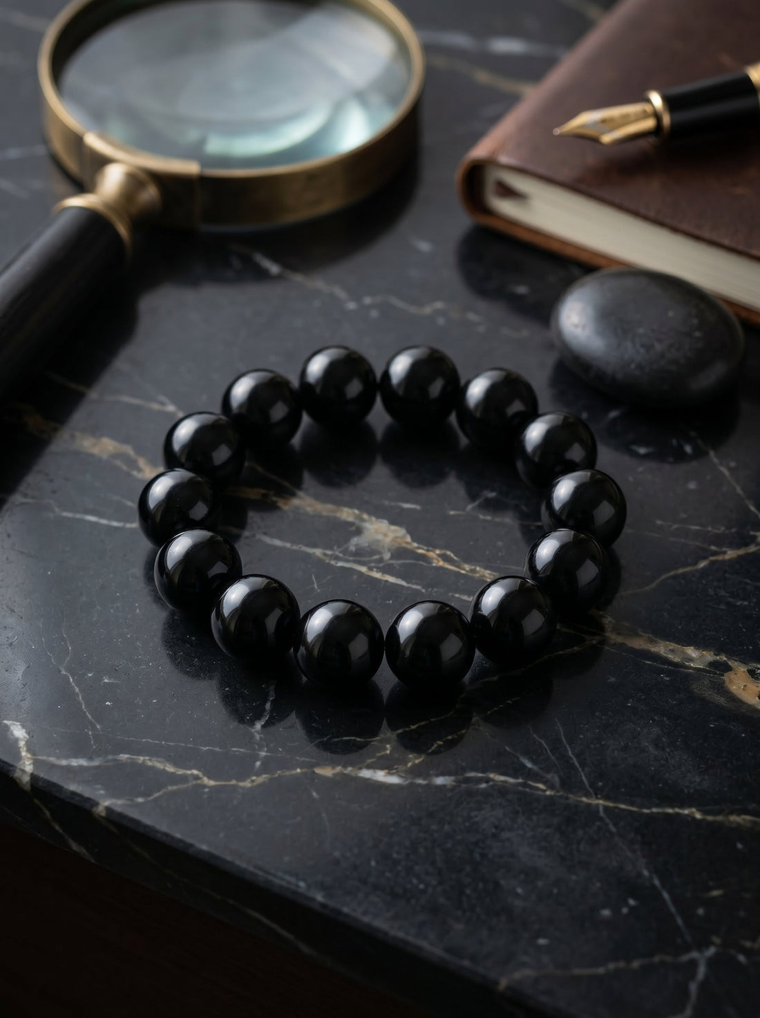Natural Obsidian Bracelet: The Amorphous Photon Abyss and Kinetic Momentum Polarizer for Extreme Commercial Storm Periods
