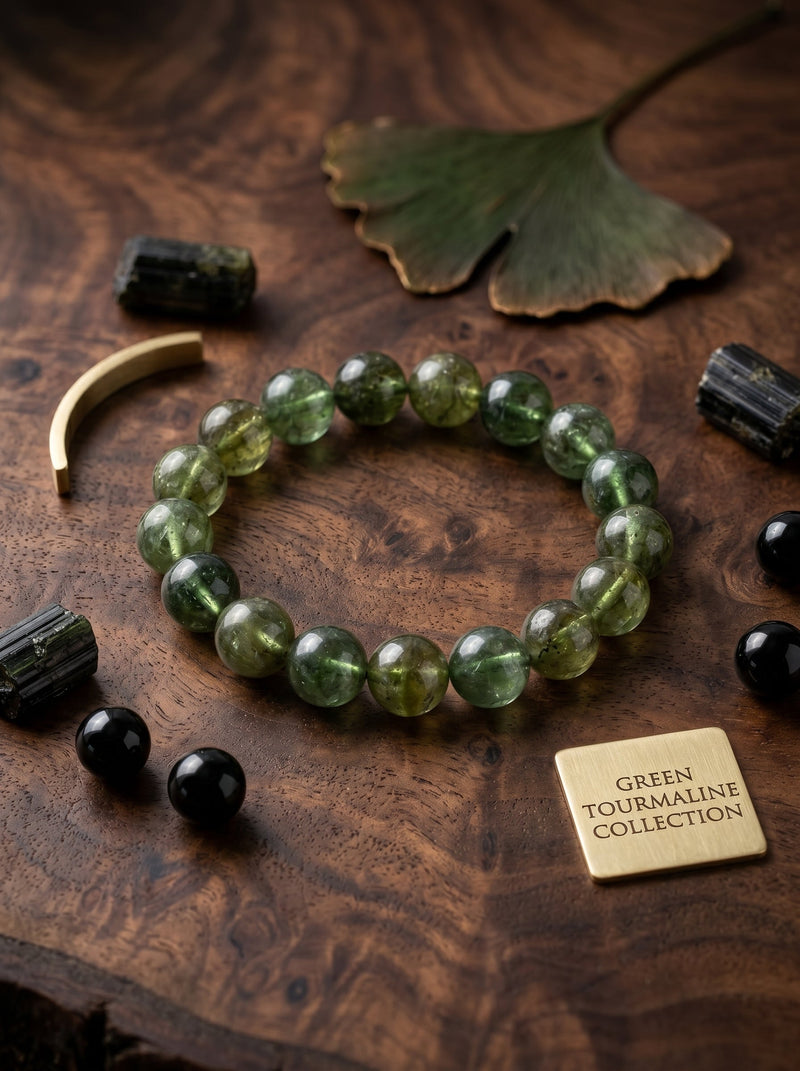 Natural Green Tourmaline Bracelet: The Trigonal Channelized Stress-Compounding Framework and High-Frequency Wealth Algorithm Quantum Leap Artifact for Capital Superconducting Periods
