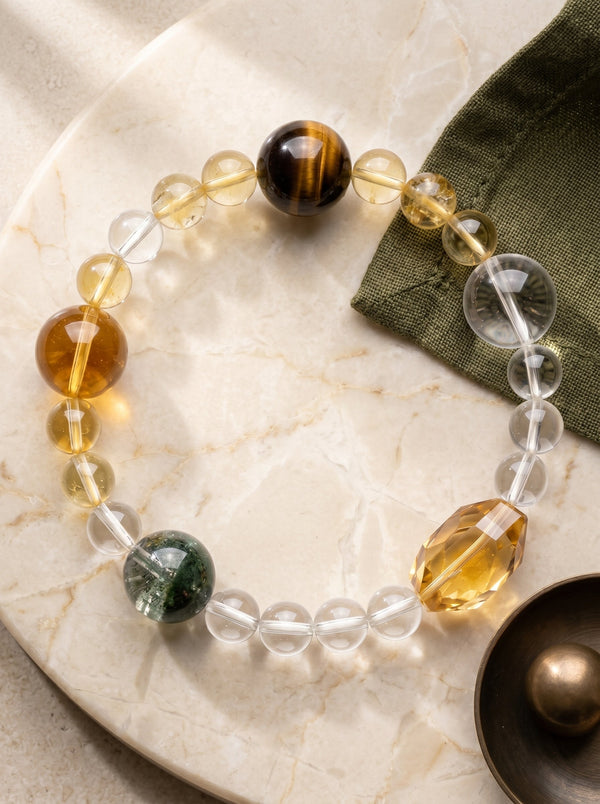 Taurus Impermeable Grounding Crystal Bracelet | Black Tourmaline Protection Shield