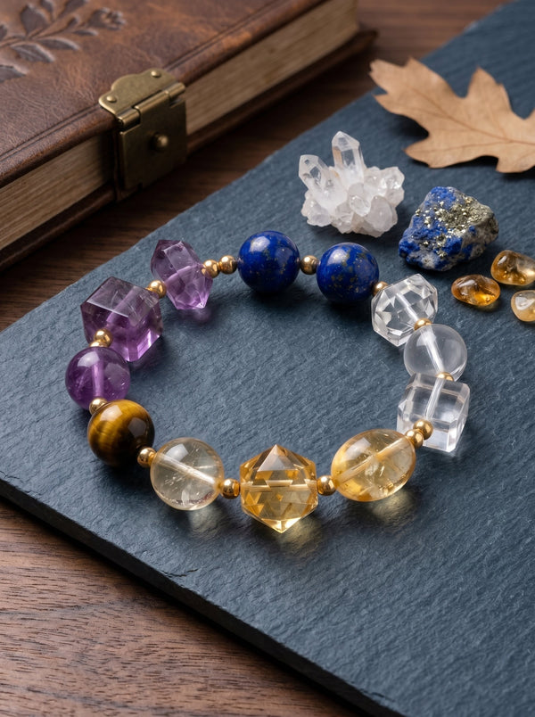 Sagittarius Cosmic Highway Crystal Bracelet | Turquoise Global Wealth Talisman