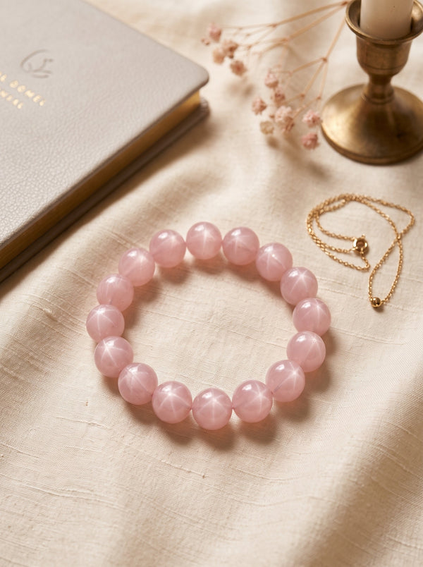 Star Rose Quartz (Xing Guang Fen): The Cosmic Focal Point | Luminescent Clarifier & Aura Harmonization