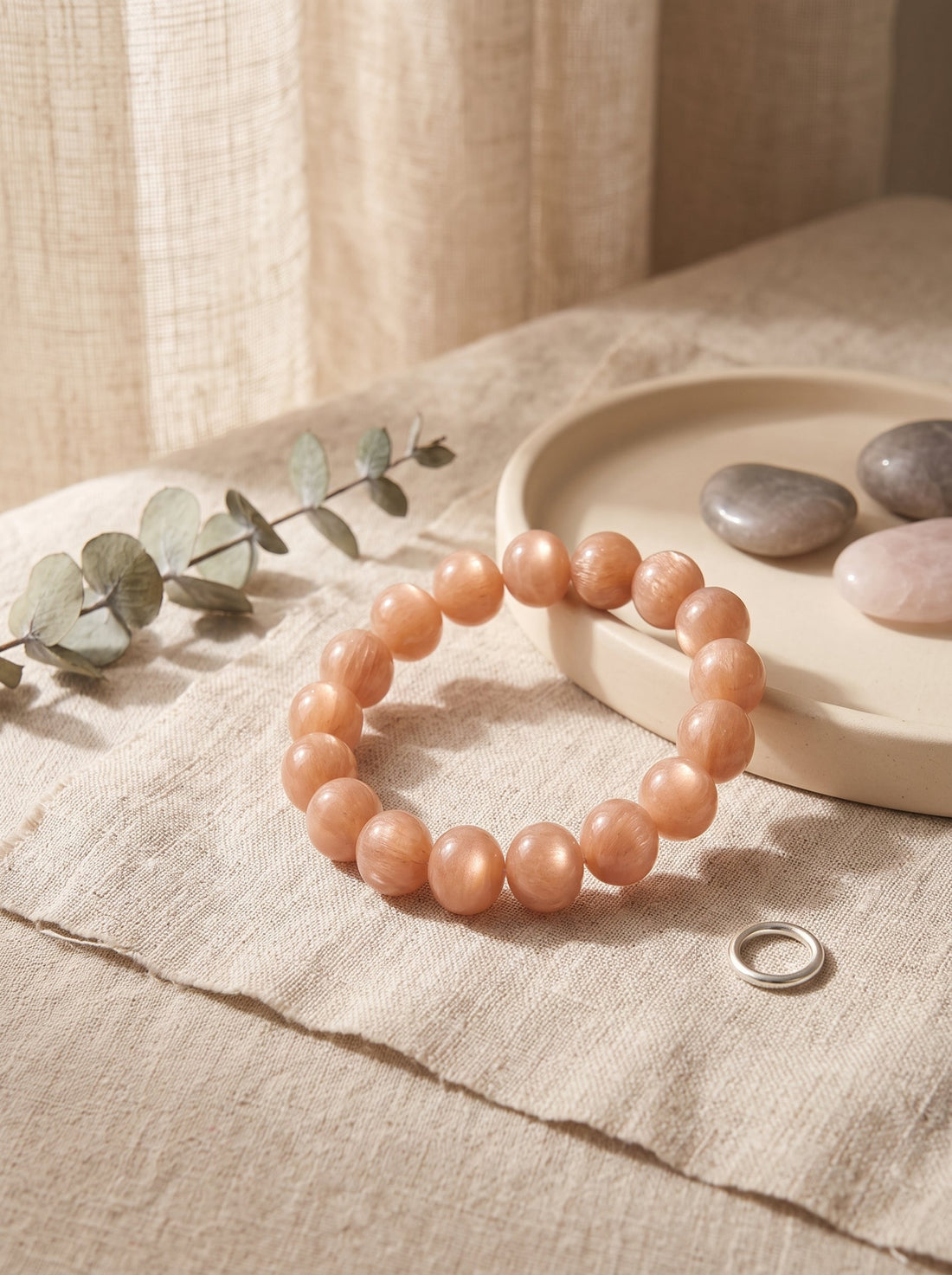Red Quartz Bracelet: Divine Vitality & Action Manifestation Crystals
