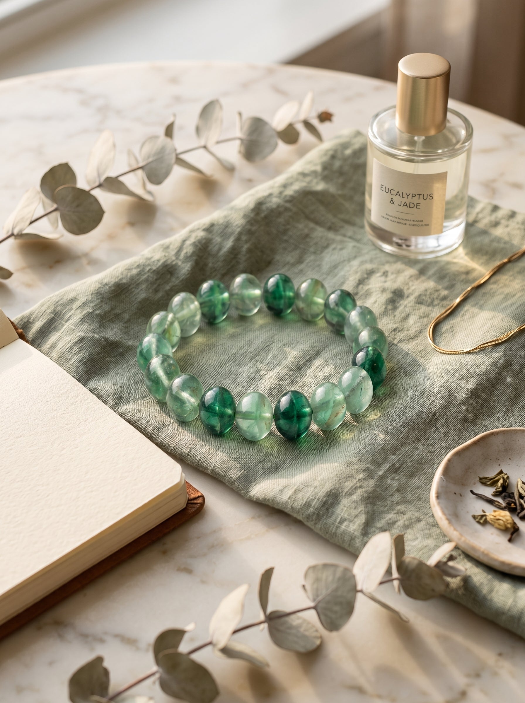Green Quartz Bracelet: Divine Growth & Wealth Manifestation Crystals