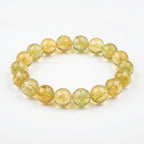 Premium Yellow Fluorite Beaded Bracelet | Hand-Polished Natural Gemstone Jewelry for Abundance & Focus