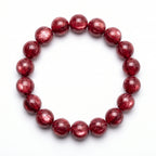 Premium Red Lepidolite Beaded Bracelet | Hand-Polished Natural Gemstone Jewelry for Love & Harmony