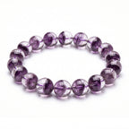 Authentic Purple Phantom Quartz Bracelet | The "Phantom Crystal" | Unique Healing Gemstone Jewelry