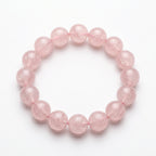 Premium Madagascar Rose Quartz Beaded Bracelet | Hand-Polished Natural Gemstone Jewelry for Elegance & Harmony