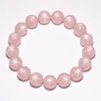 Premium Star Rose Quartz Beaded Bracelet | Hand-Polished Natural Gemstone Jewelry for Attraction & Inner Peace