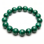 Premium Malachite Beaded Bracelet | Hand-Polished Natural Gemstone Jewelry for Protection & Harmony