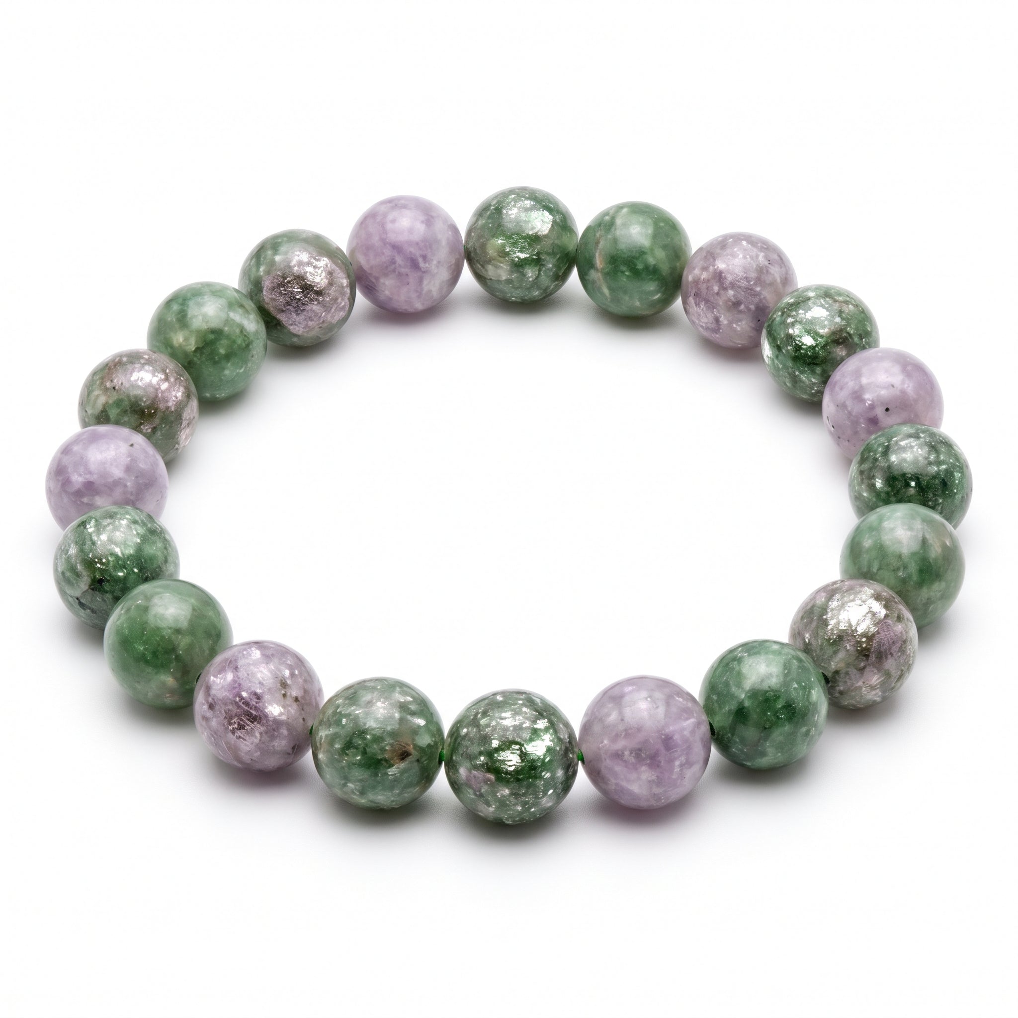Authentic Green Lepidolite Bracelet | The "Stone of Serenity" | Unique Healing Crystal Jewelry