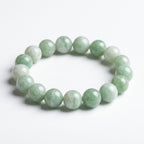 Authentic Xiuyan Jade Bracelet with Crystal Accents | The "Stone of Vitality" | Modern Boho-Chic Jewelry