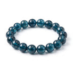 Premium Indicolite Blue Tourmaline Bracelet | Hand-Polished Natural Gemstone Jewelry for Wisdom & Confidence