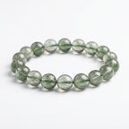 Authentic Green Rabbit Hair Quartz Bracelet | The "Stone of Vitality" | Unique Healing Crystal Jewelry