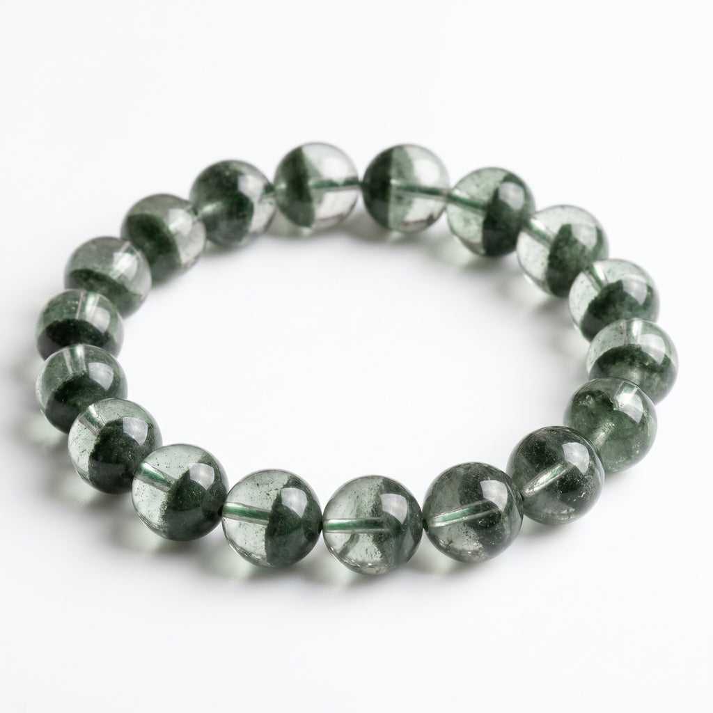 Authentic Green Phantom Quartz Bracelet | The "Money Magnet" | Unique Healing Crystal Jewelry