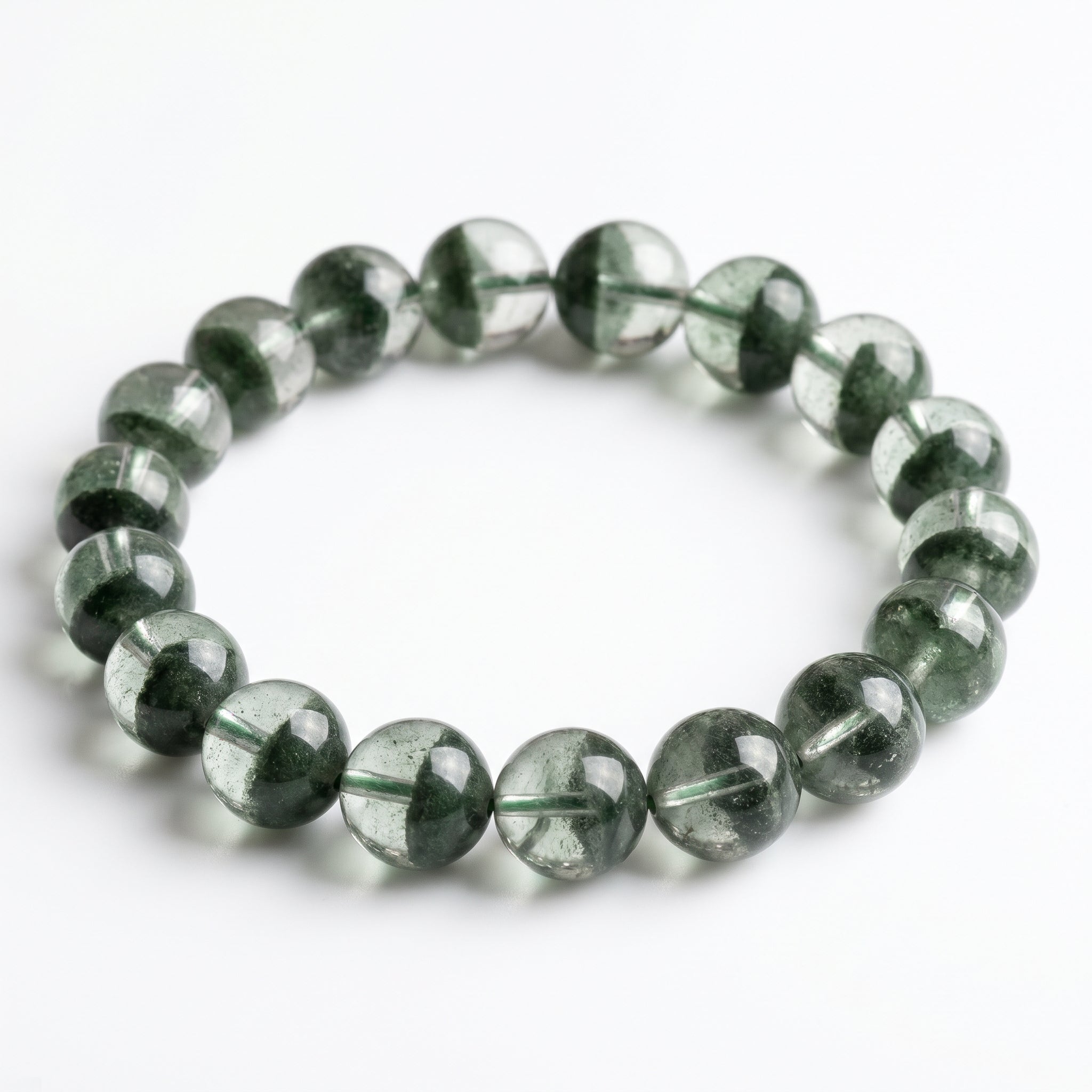 Authentic Green Phantom Quartz Bracelet | The "Money Magnet" | Unique Healing Crystal Jewelry