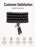 Premium Matte Black Ebony Wood 108 Mala | SUBVIBE