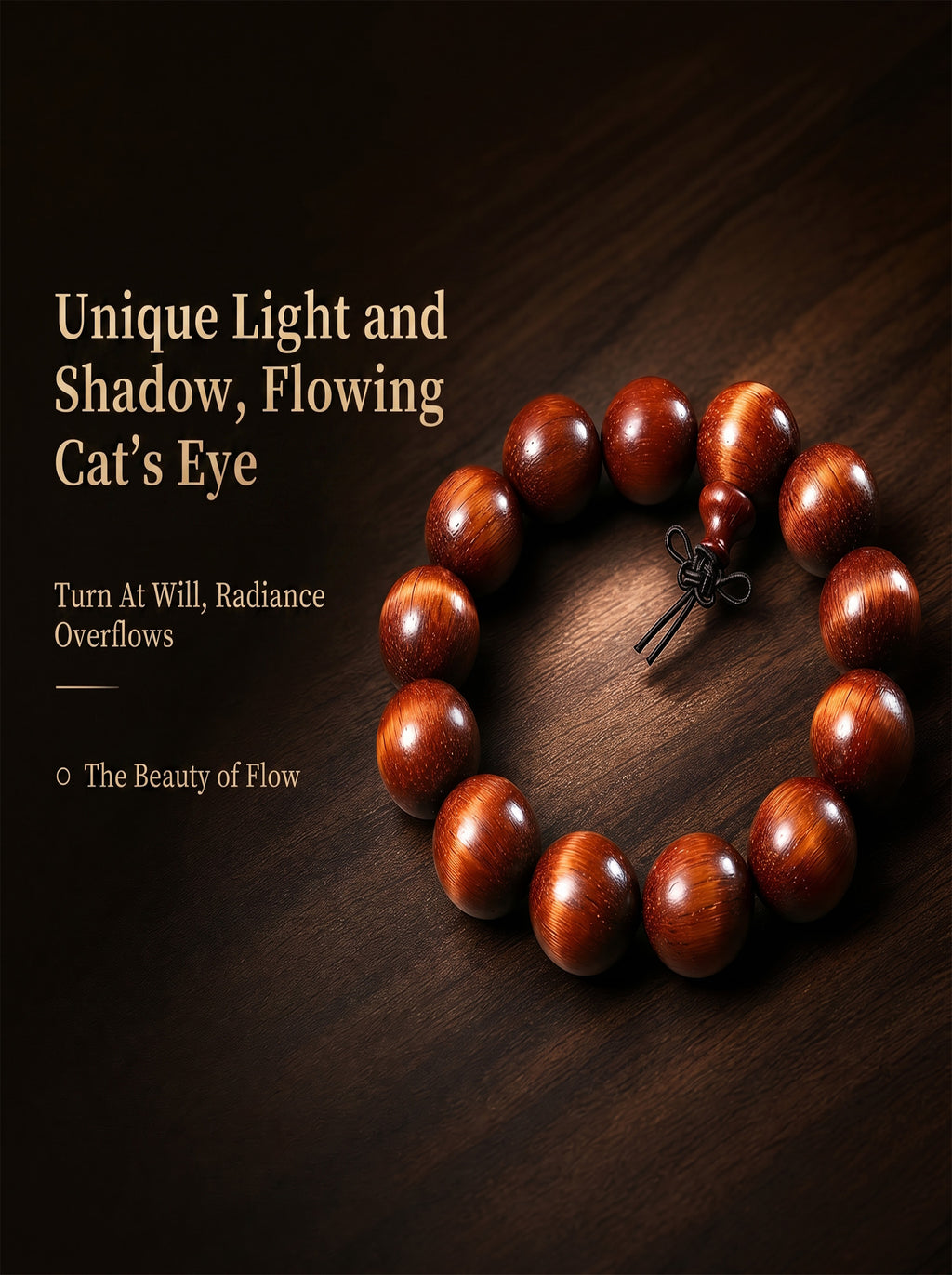 Exotic Cat's Eye Chatoyant Sandalwood Bracelet | SUBVIBE
