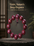 Genuine Violetwood Bead Bracelet 'The Sovereign Lavender' | SUBVIBE