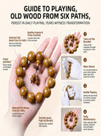 Aged Six Prong Wood Bracelet 'The Iron Fortress' | SUBVIBE