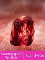 The Passion Ignite | Rare Raw Strawberry Quartz Crystal