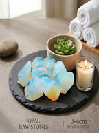 The Ethereal Veil | Shimmering Raw Common Opal Crystal