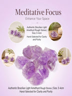 The Higher Heart | Raw Brazilian Light Amethyst Cluster