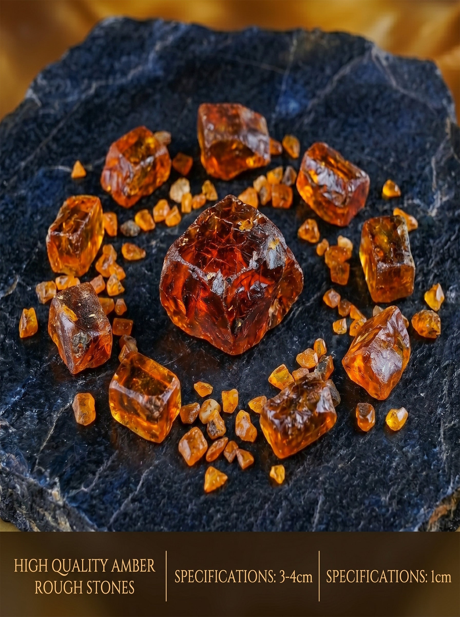 The Solar Time Capsule | Rare Raw Amber Subfossil Stone