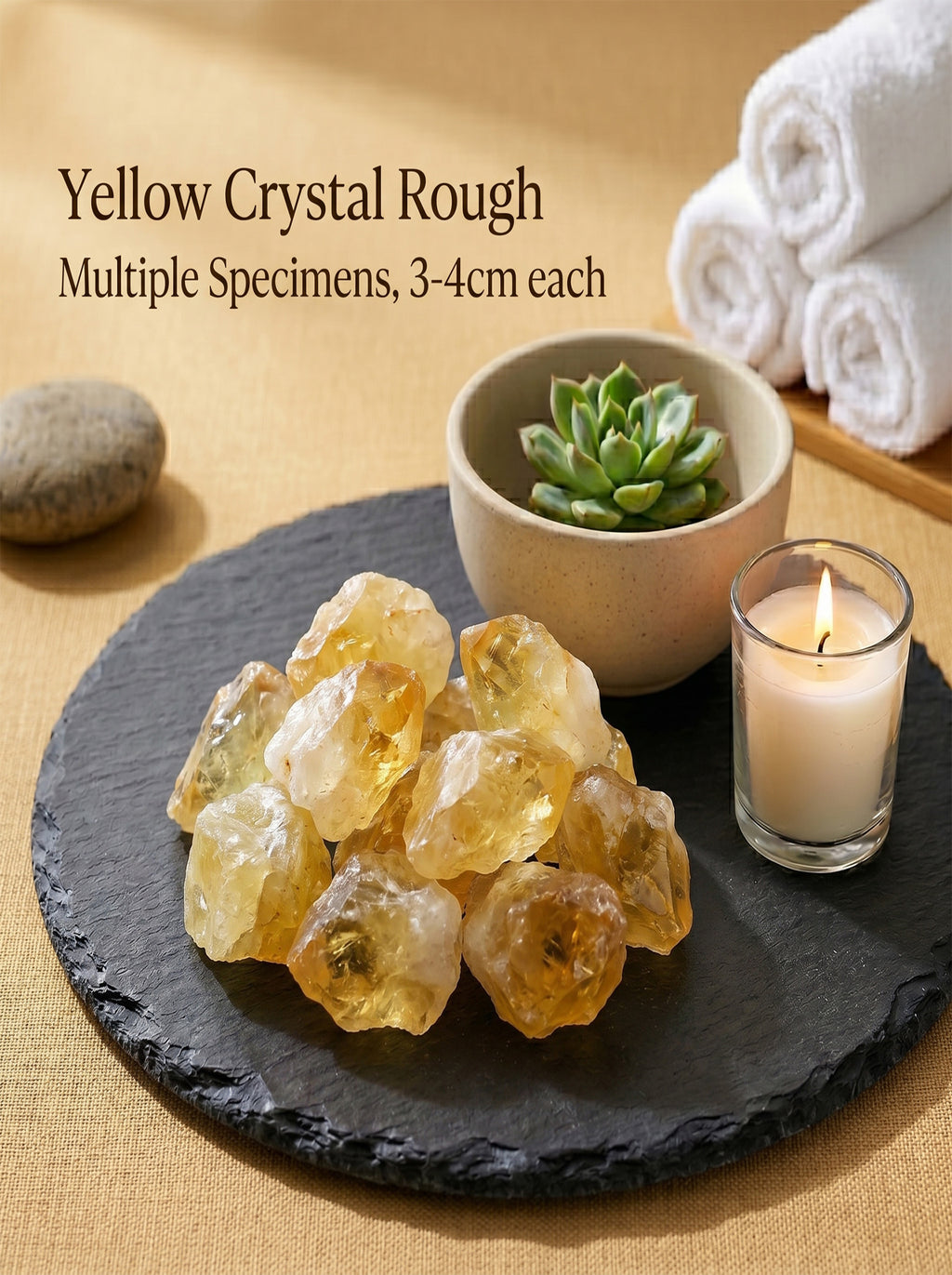 The Cash Flow Magnet | Raw Citrine Wealth Merchant Crystal
