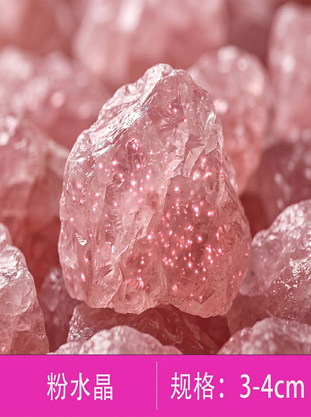 The Sanctuary of Grace | Raw Rose Quartz Heart Crystal
