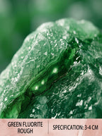 The Deep Focus | Raw Green Fluorite Mental Clarity Crystal