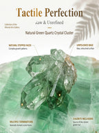 The Abundance Vortex | Rare Raw Green Quartz Specimen