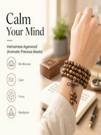 Premium Vietnamese Agarwood 108 Mala Talisman | SUBVIBE