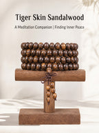 Bold Tiger-Skin Pattern 108 Mala Beads | SUBVIBE