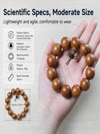 Gold Flecked Sandalwood Bracelet 'The Wealth Magnet' | SUBVIBE