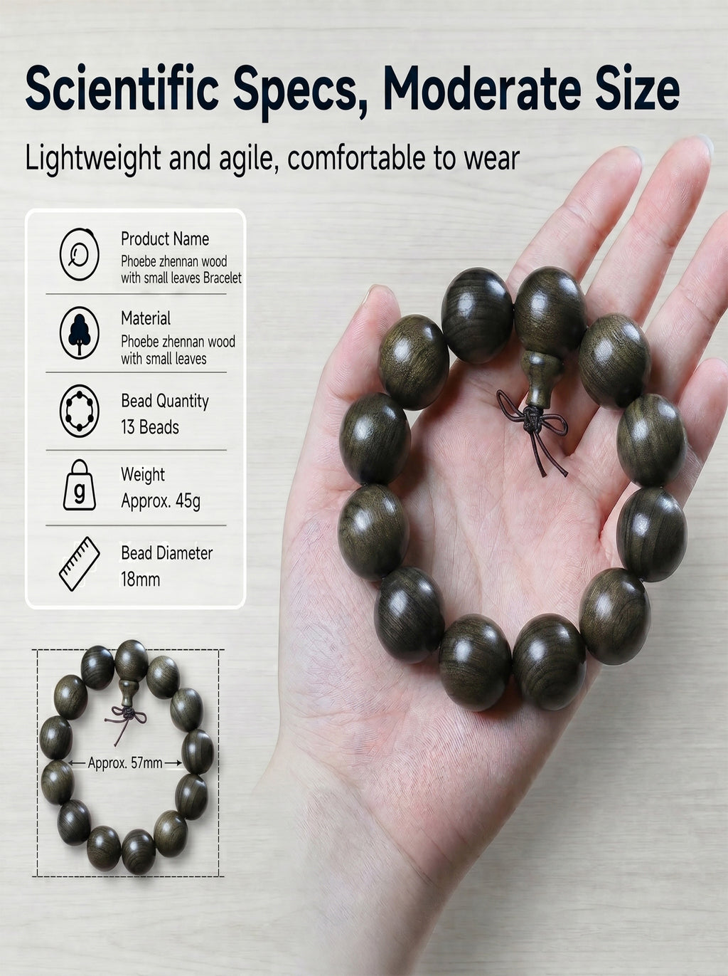 Ancient Bogwood Men's Bracelet 'The Primordial Core' | SUBVIBE