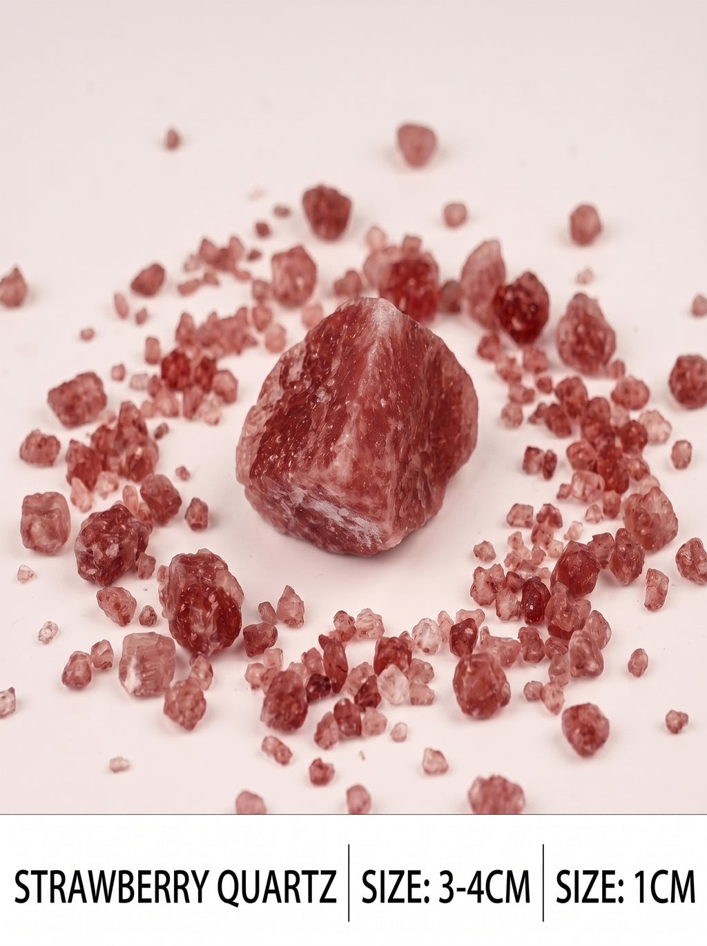 The Passion Ignite | Rare Raw Strawberry Quartz Crystal