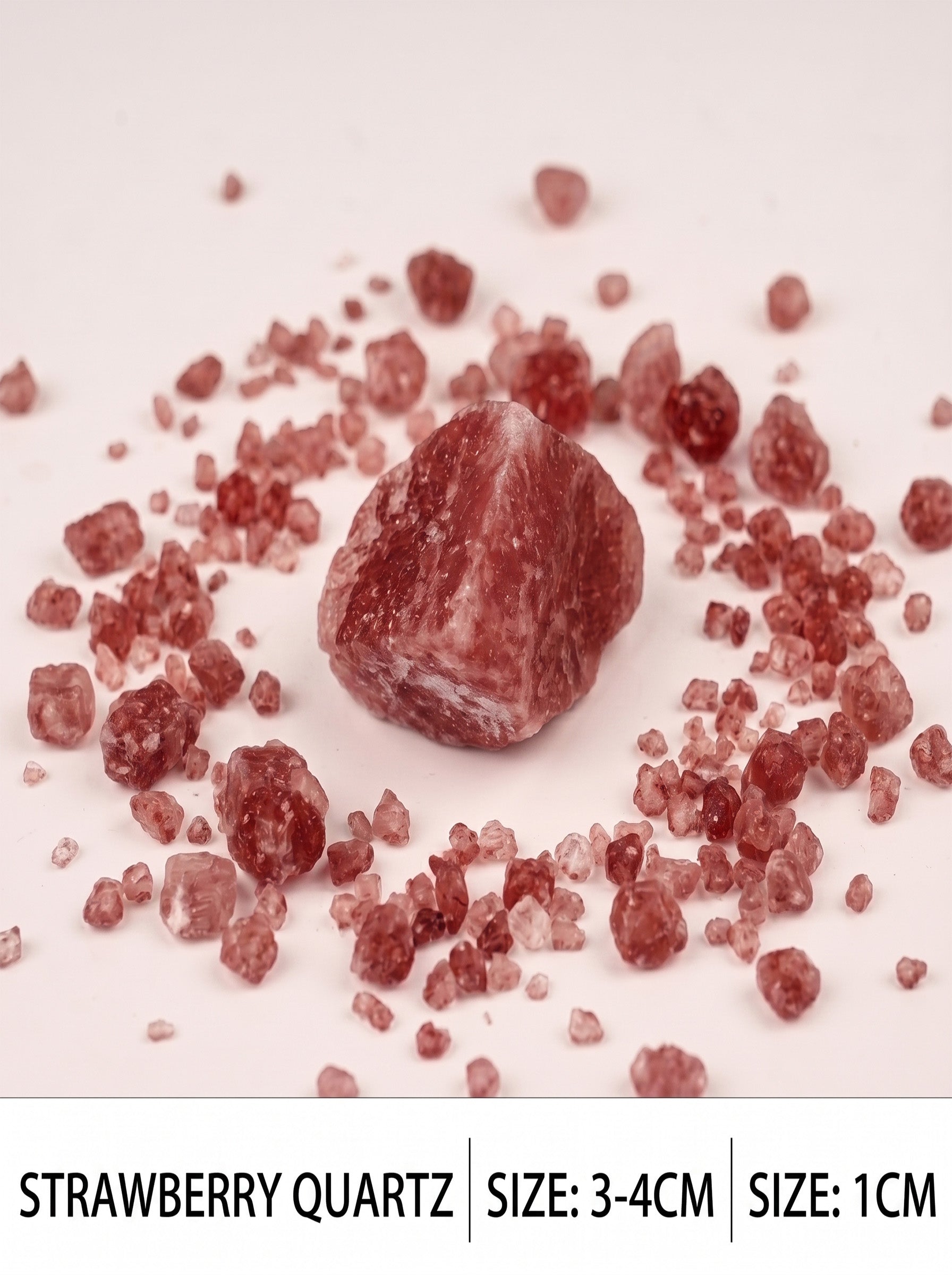The Passion Ignite | Rare Raw Strawberry Quartz Crystal