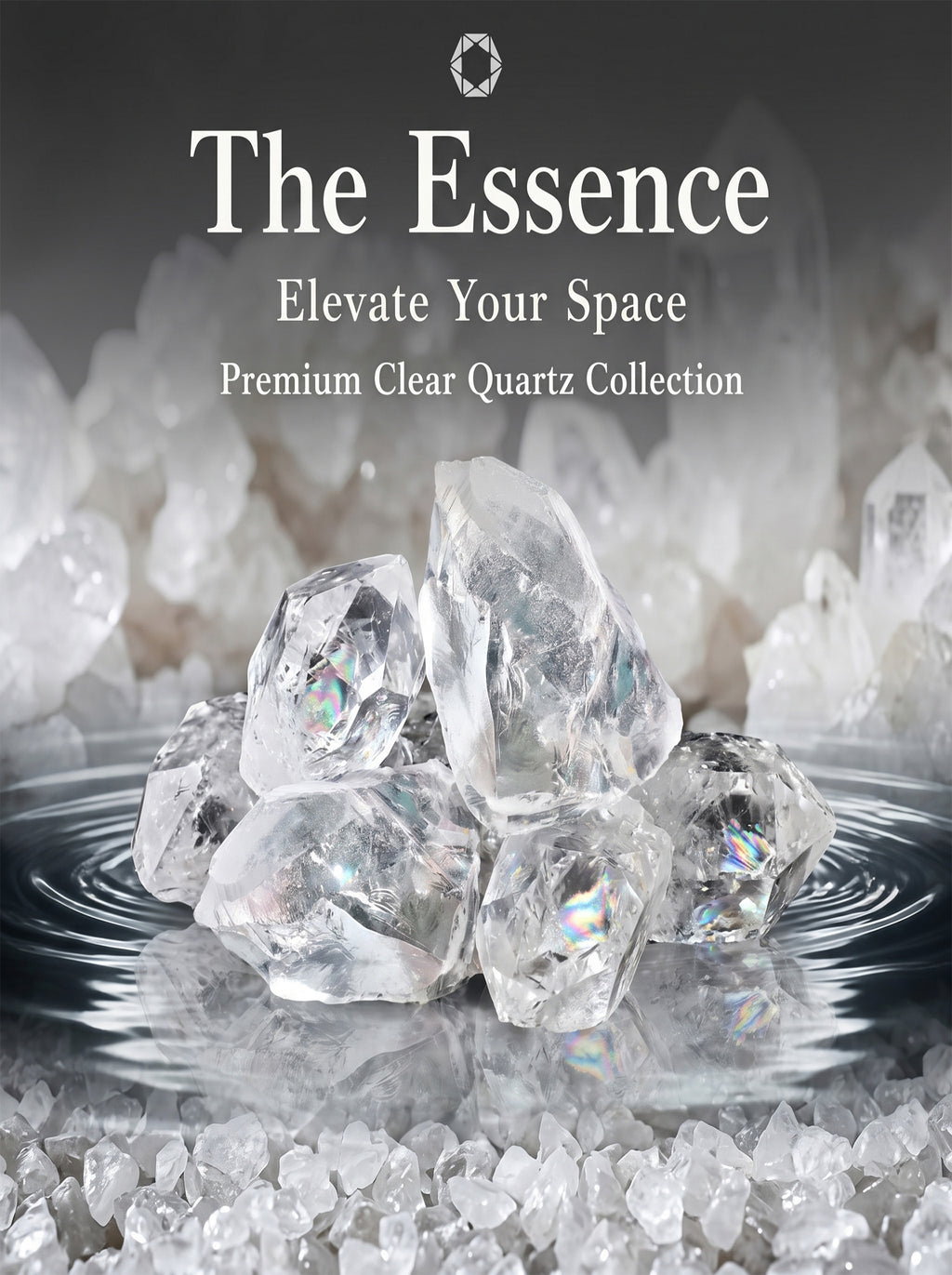 The Matrix Reset | Supreme Raw Clear Quartz Crystal Cluster