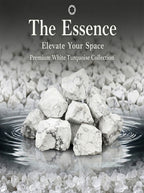 The Marble Mind | Raw White Turquoise Howlite Crystal