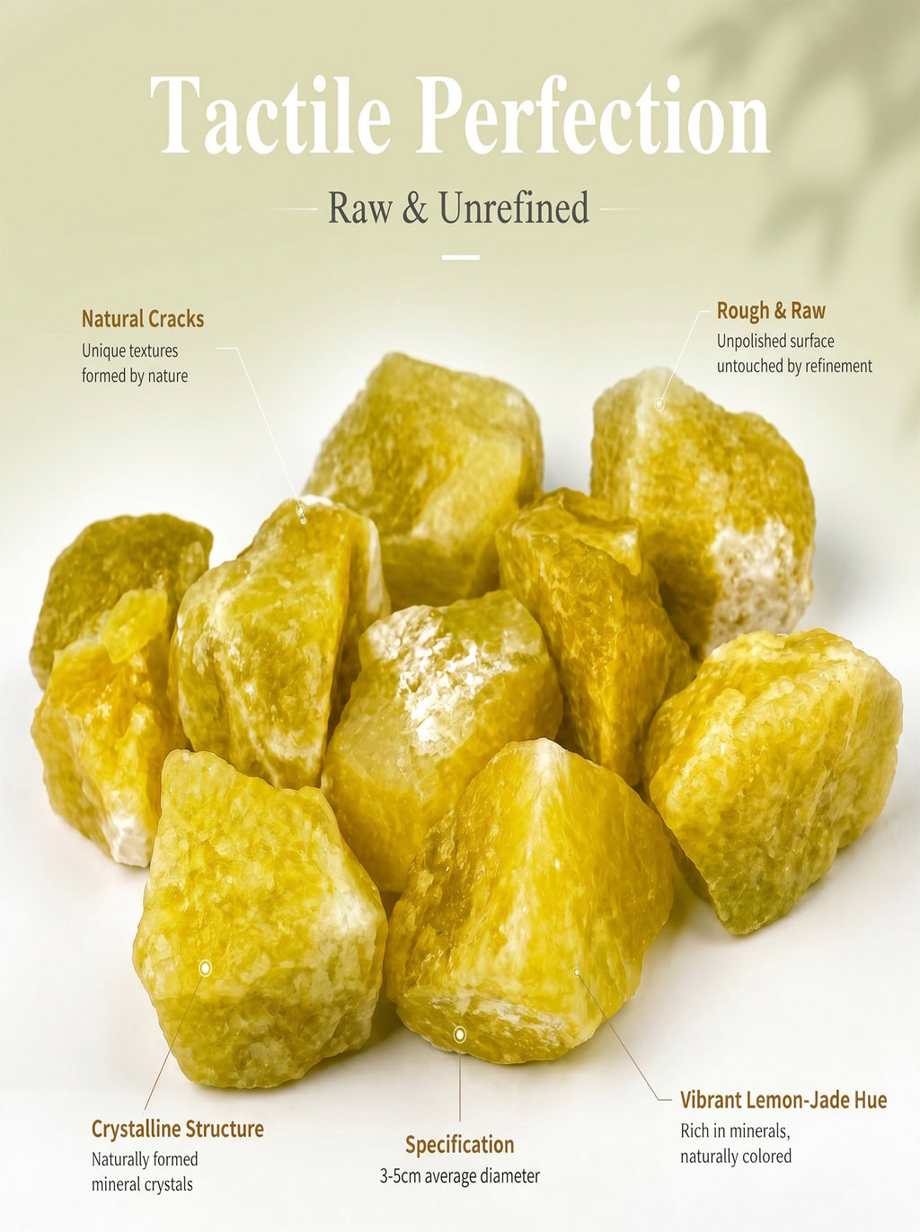 Your Space with Our Natural Lemon Quartz Raw Crystal