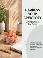The Solar Flare | Raw Sunstone Manifestation Crystal