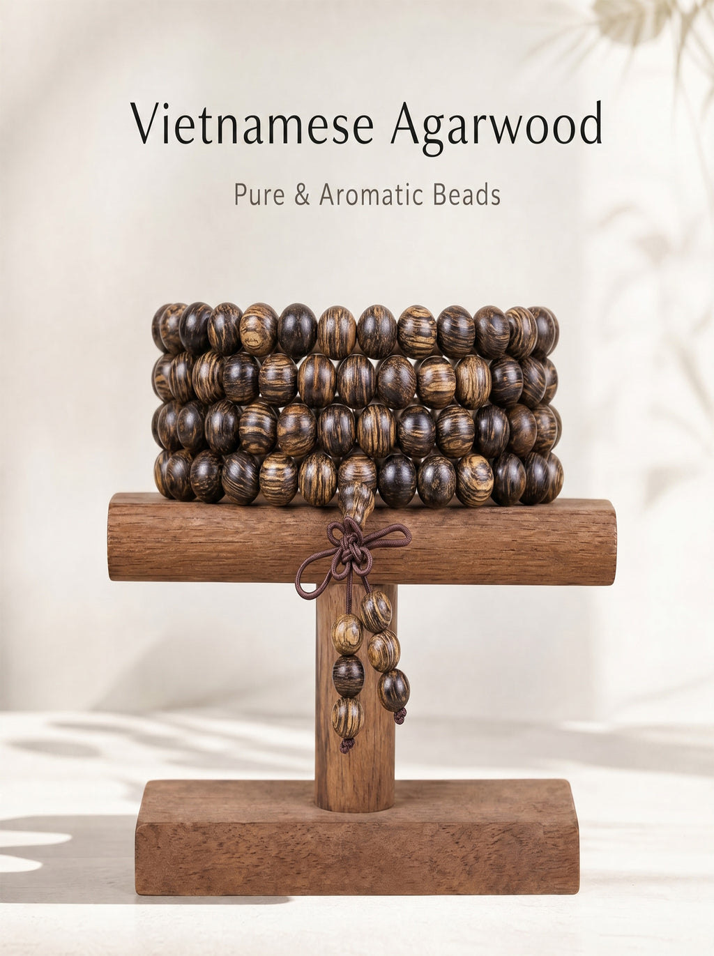 Premium Vietnamese Agarwood 108 Mala Talisman | SUBVIBE