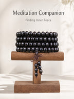 Premium Matte Black Ebony Wood 108 Mala | SUBVIBE